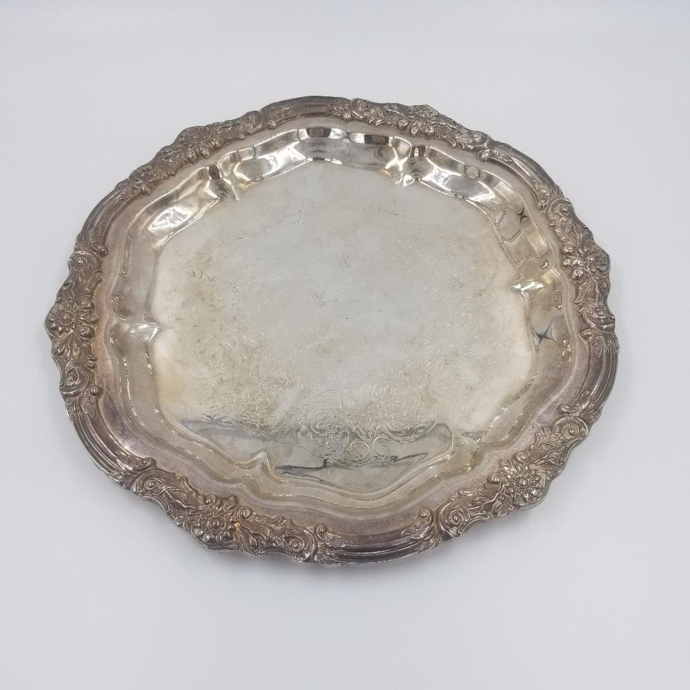 F.B Rogers Silver Co Serving Platter 14"